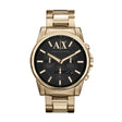 Armani Exchange Men's Chronograph Gold-Tone Stainless Steel Watch
