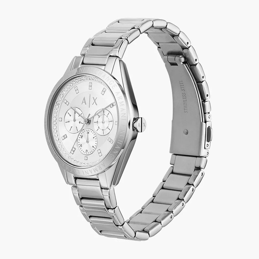 Armani Exchange Women's Multifunction Stainless Steel Watch And Toprings Set
