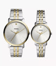 Fossil Couple Set His Her Stainless Steel Watches