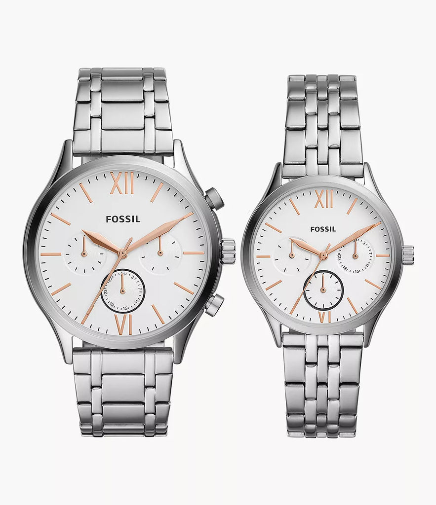 Fossil watch couple shop price