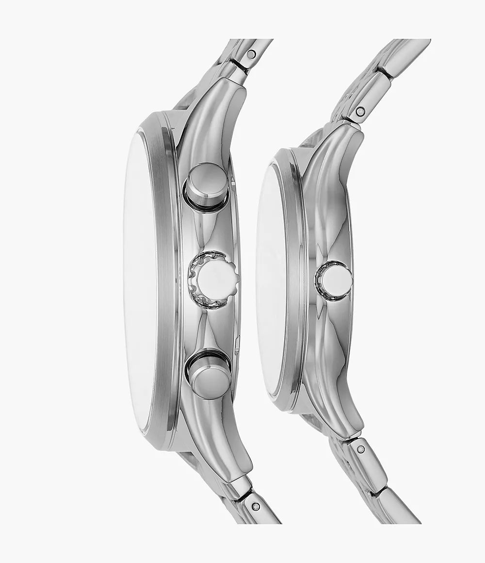 Fossil Couple Set His Her Stainless Steel Watches BQ2469SET