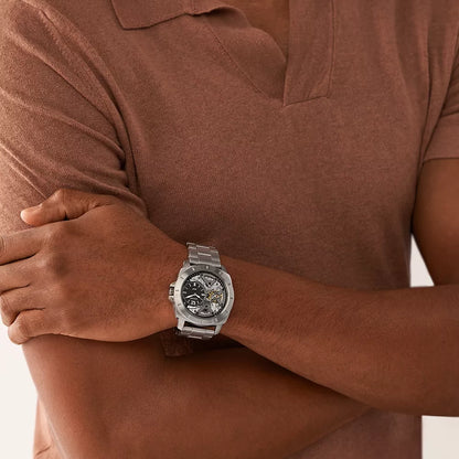 Fossil Privateer Men's Silver Stainless Steel Watch
