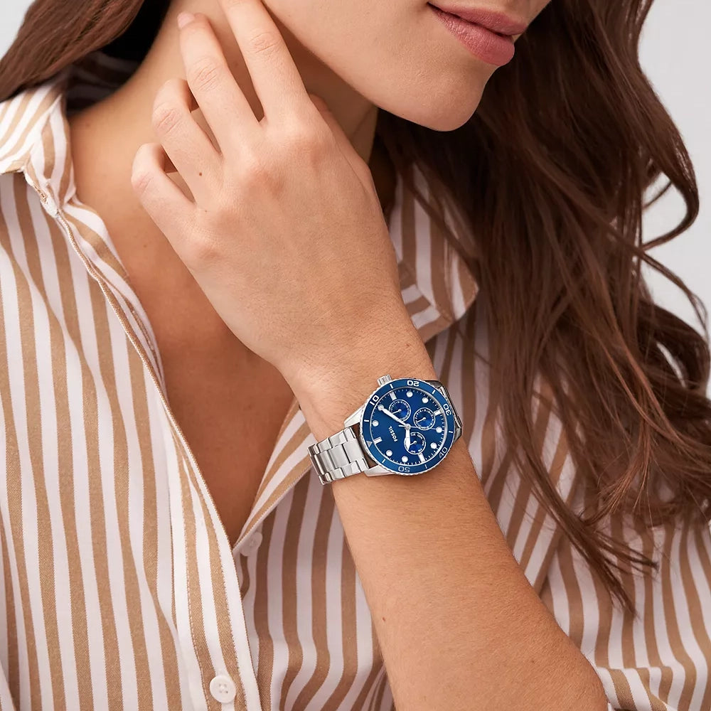 Fossil Bannon Men s Silver Stainless Steel Couple Set Watches BQ2828 The Watch House