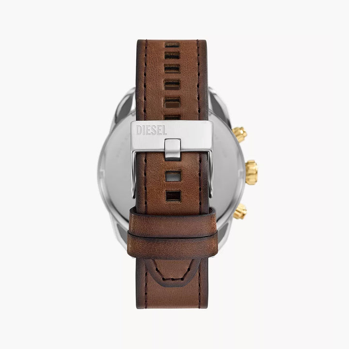 Diesel Spiked Men's Brown Leather Watch