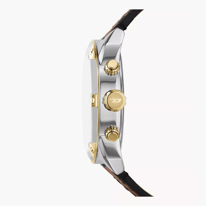 Diesel Spiked Men's Brown Leather Watch - DZ4665