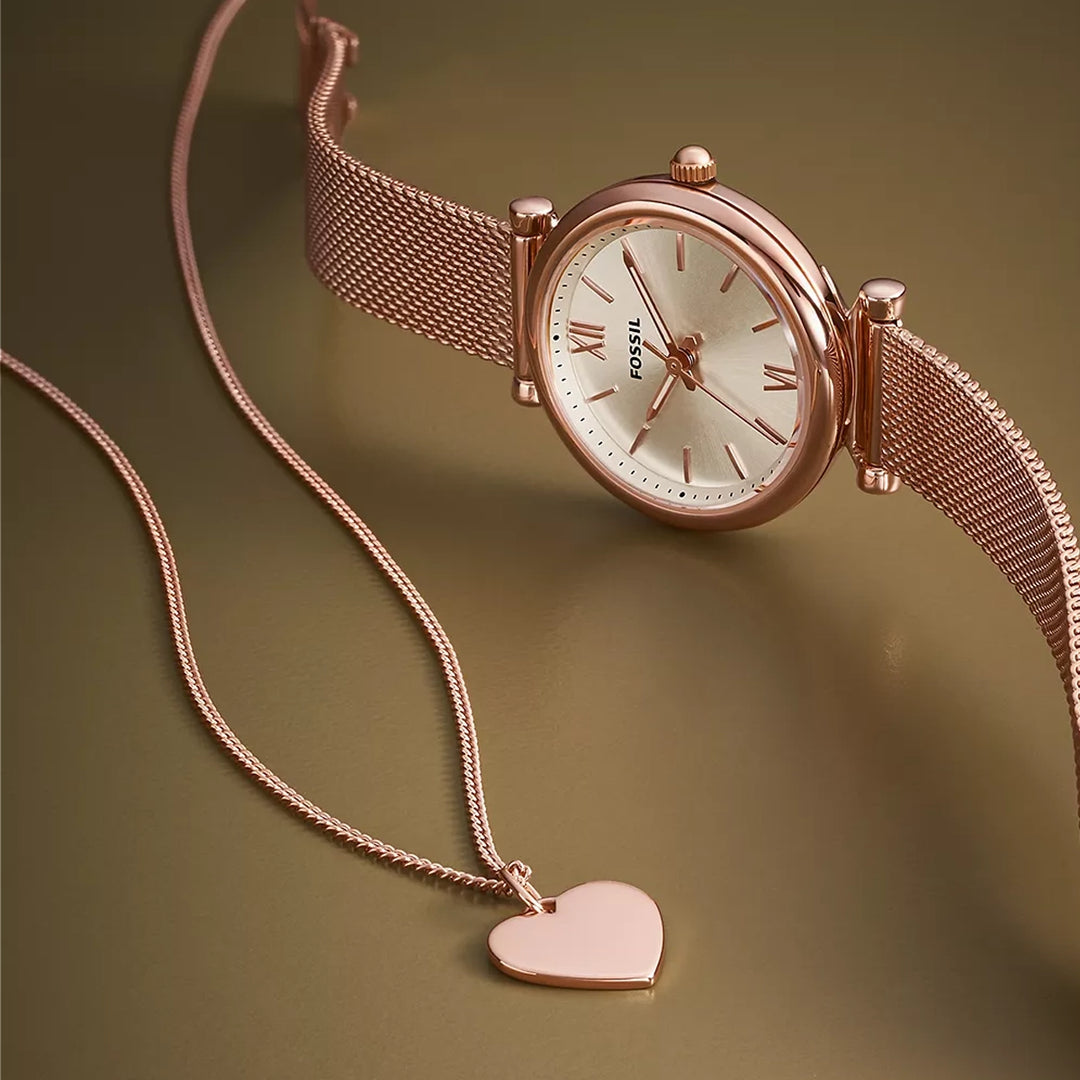 Fossil women's top mesh watch