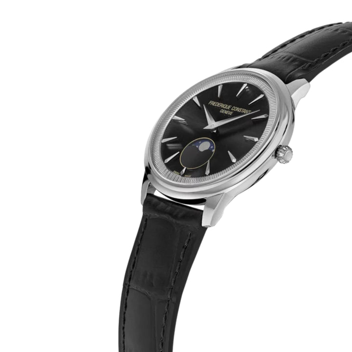 Frederique Constant Classics Moneta Moonphase Unisex Watch Black Dial