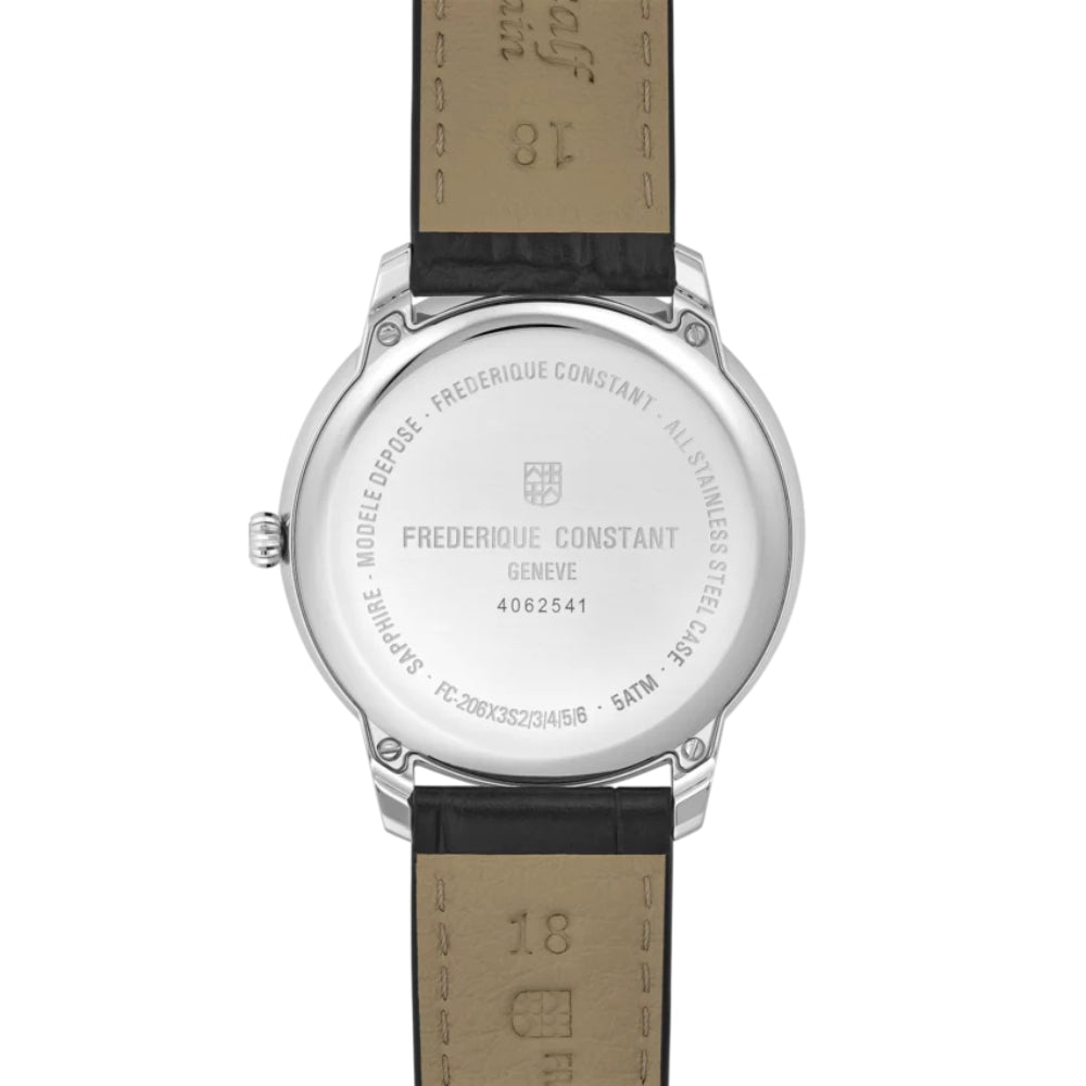 Frederique Constant Classics Moneta Moonphase Unisex Watch Black Dial