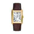 Fossil Carraway Three-Hand Brown Croco Gents Leather Watch