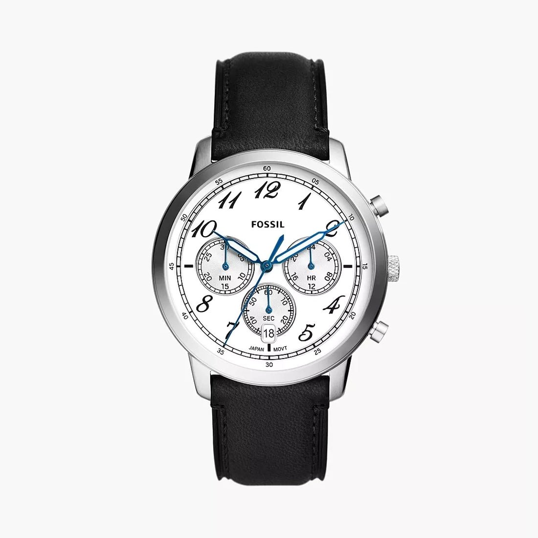 Fossil Neutra Chronograph Black Leather Watch