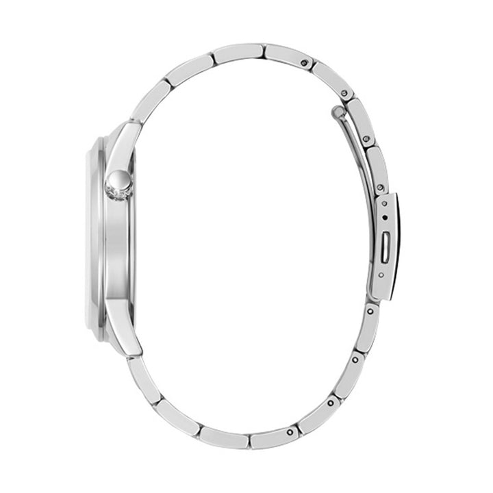 Guess Men's Watch Silver Tone Case Black Dial Quartz