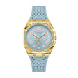 Guess Women's Watch Gold Tone Case Blue Dial Quartz