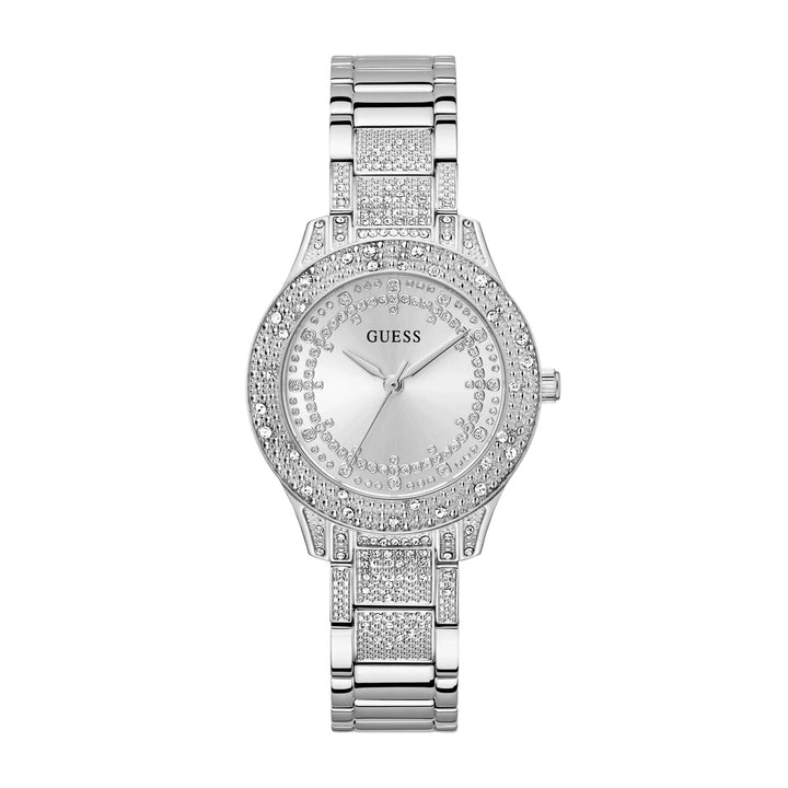 Guess Women's Watch Silver Tone Case Silver Dial Quartz