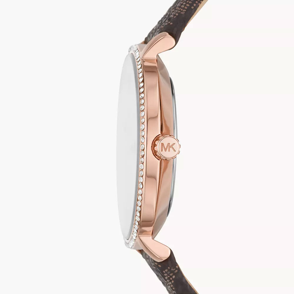 Michael Kors Pyper Rose Gold Pvc Women's Watch - MK1036