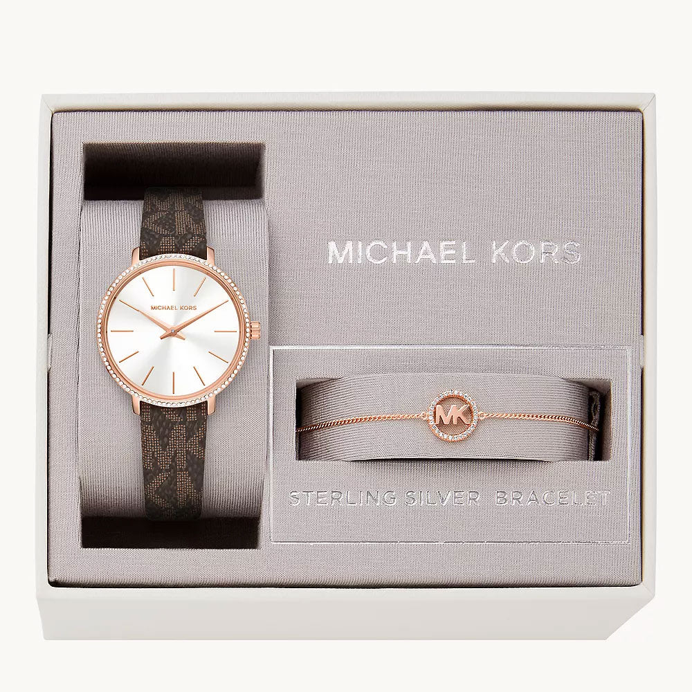 Michael Kors Pyper Rose Gold Pvc Women's Watch - MK1036