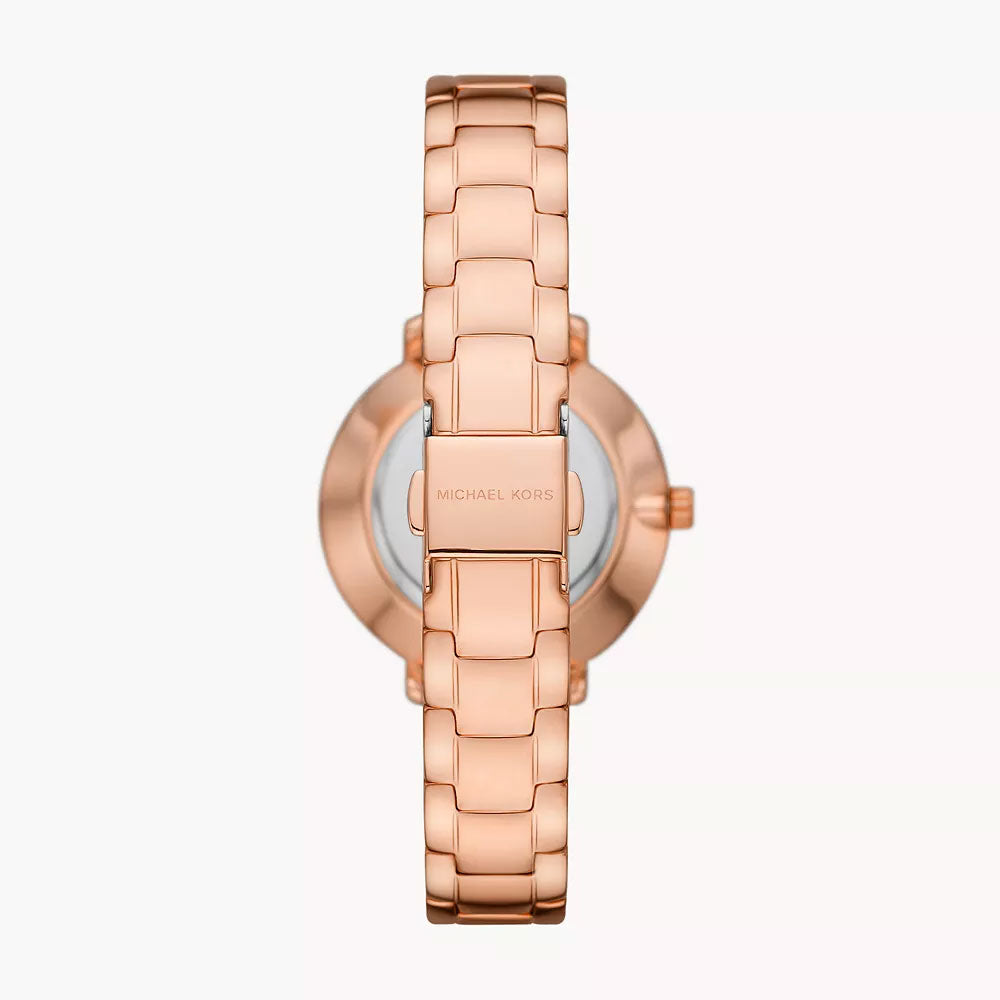 Michael Kors Pyper Rose Gold-Tone Men's Watch and Jewellery Gift Set - MK1040