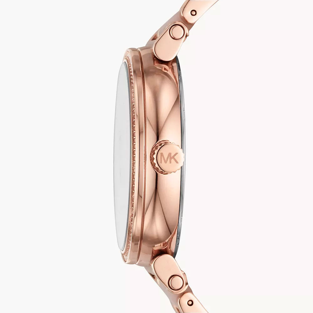 Michael Kors Sofie Three-Hand Rose Gold-Tone Stainless Steel Women's Watch