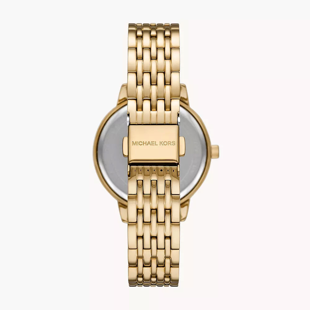Michael Kors Melissa Three-Hand Gold-Tone Stainless Steel Women's Watch