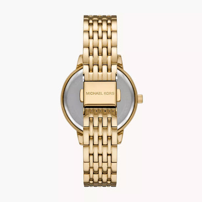 Michael Kors Melissa Three-Hand Gold-Tone Stainless Steel Women's Watch - MK4368