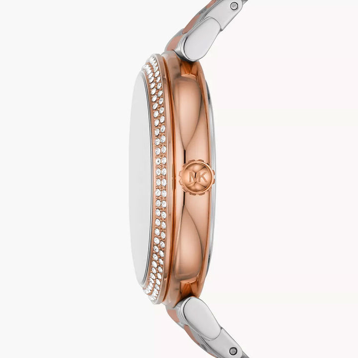 Michael Kors Analog Women's Watch Gold Plated Metal Bracelet - MK4616