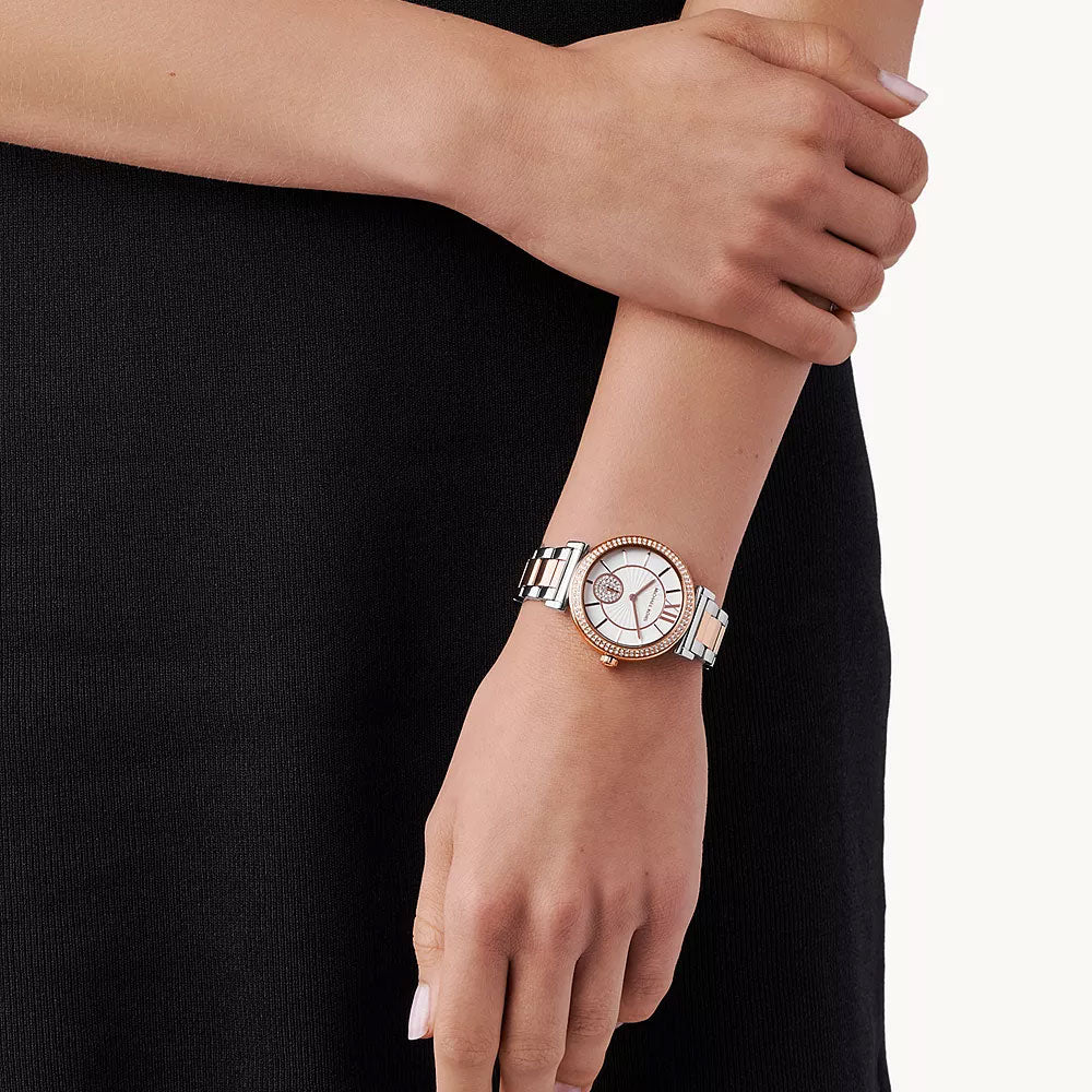 Michael Kors Analog Women's Watch Gold Plated Metal Bracelet - MK4616