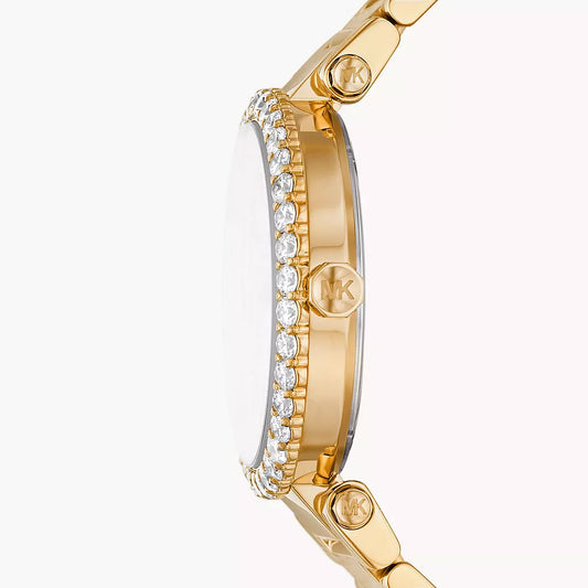 Michael Kors Parker Lux Three-Hand Gold-Tone Stainless Steel Women's Watch