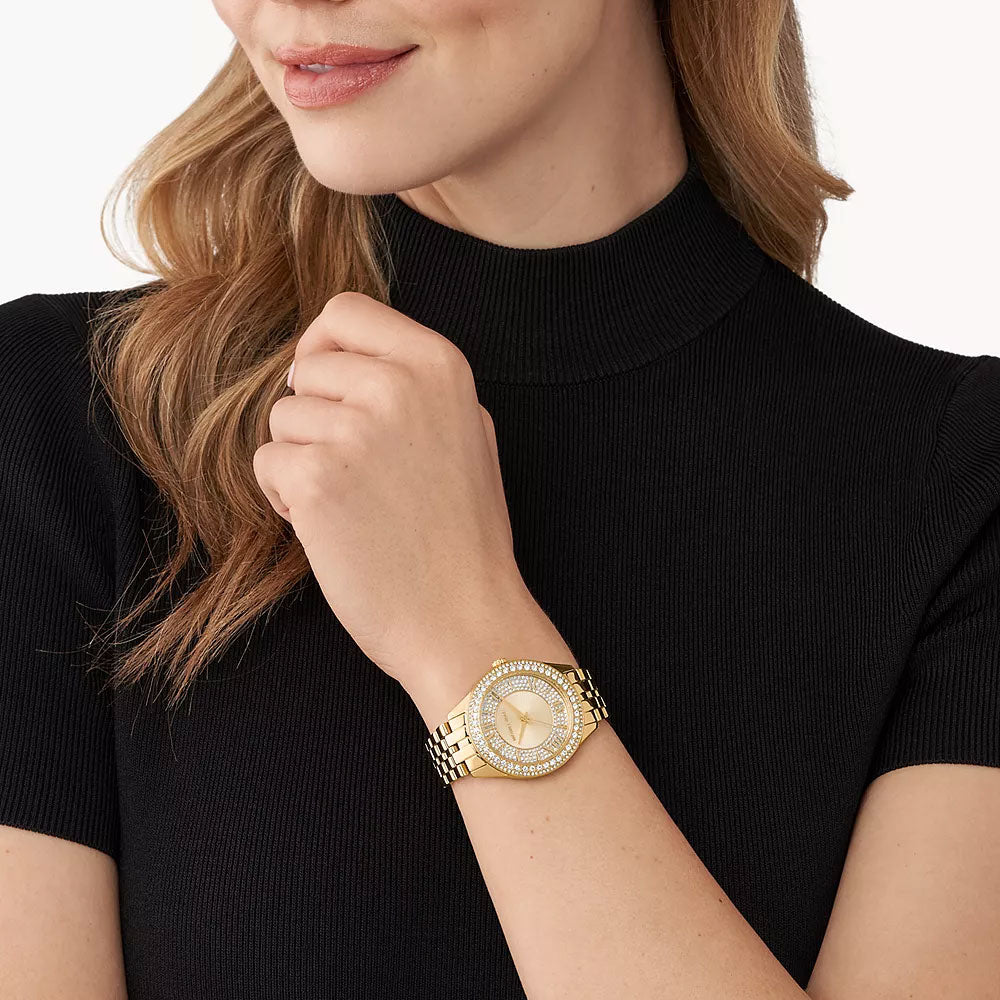 Michael Kors Harlowe Gold Stainless Steel Women's Watch