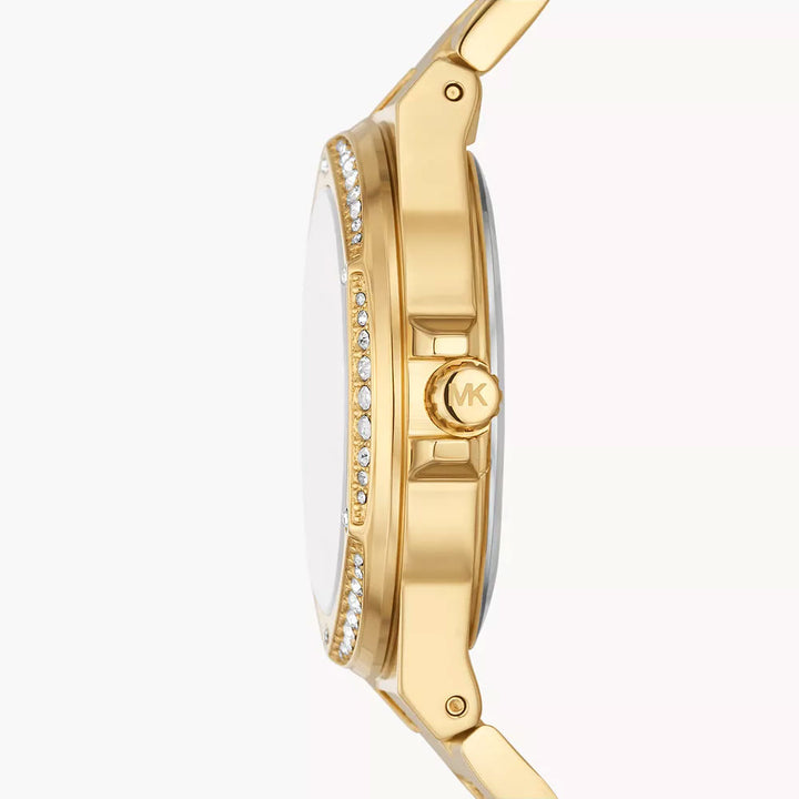 Michael Kors Lennox Three-Hand Gold-Tone Stainless Steel Women's Watch Style - MK7229