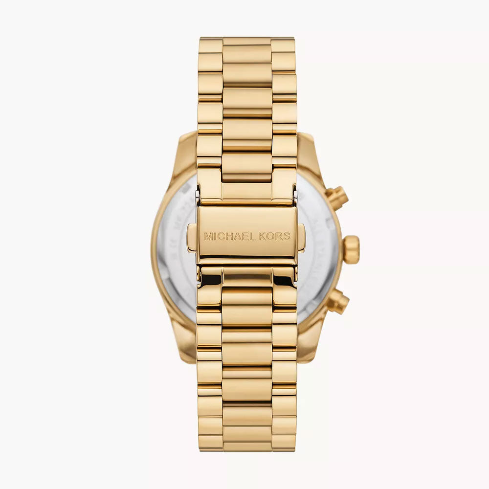 Michael Kors Lexington Lux Chronograph Gold-Tone Stainless Steel Women's Watch