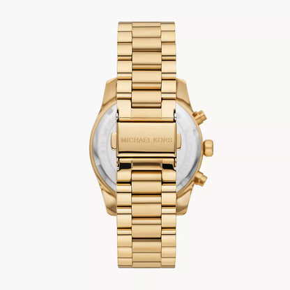 Michael Kors Lexington Lux Chronograph Gold-Tone Stainless Steel Women's Watch