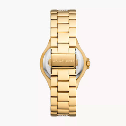 Michael Kors Lennox Three-Hand Gold-Tone Stainless Steel Women's Watch