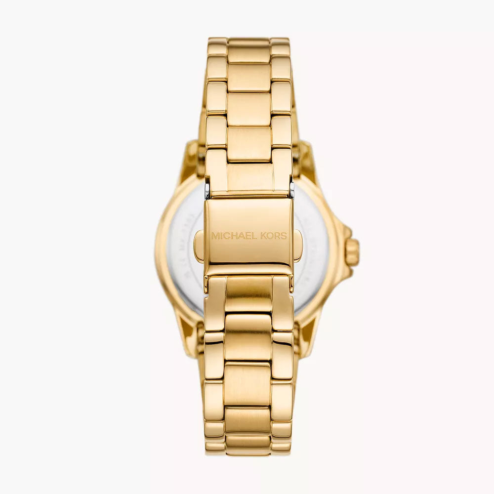 Michael Kors Everest Three-Hand Gold-Tone Stainless Steel Women's Watch - MK7363