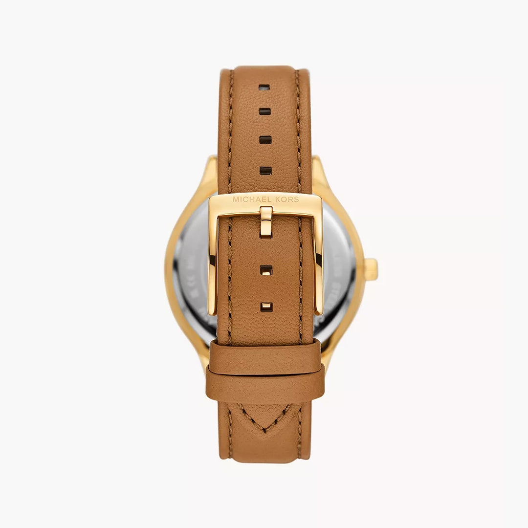 Michael Kors Slim Runway Women's Brown Leather Watch