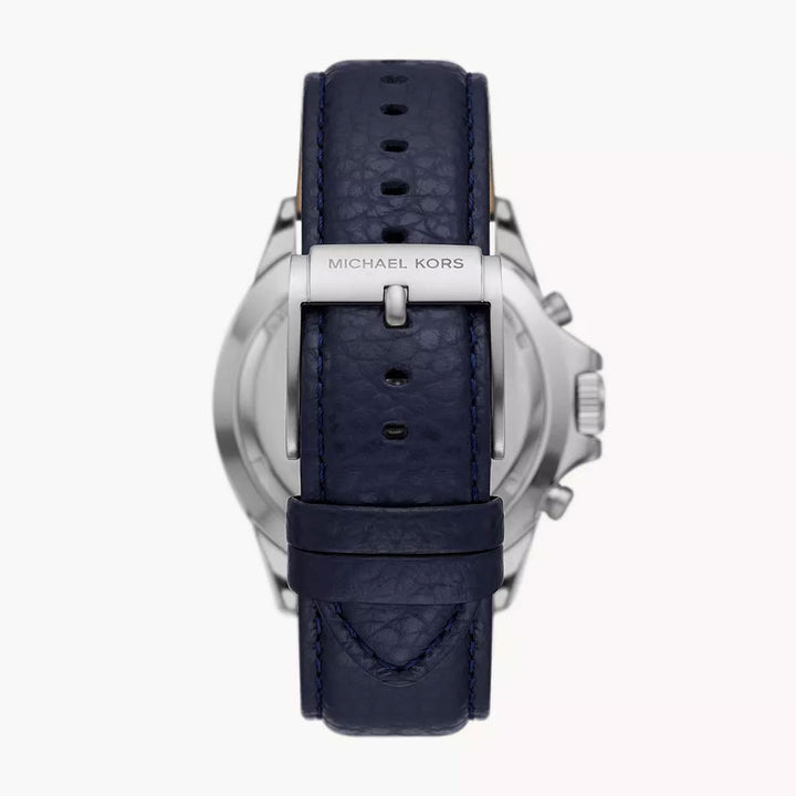 Michael Kors Everest Chronograph Navy Leather Men's Watch - MK9091