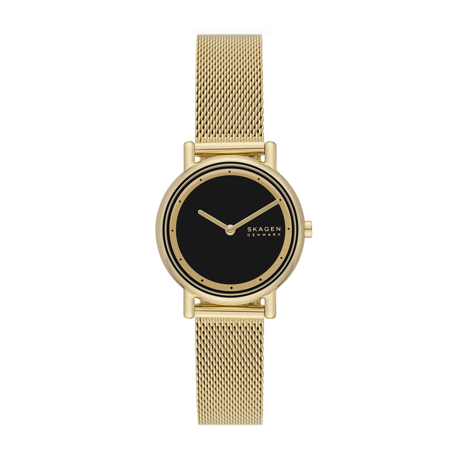 Skagen Signatur Lille Two-Hand Gold Stainless Steel Mesh Watch