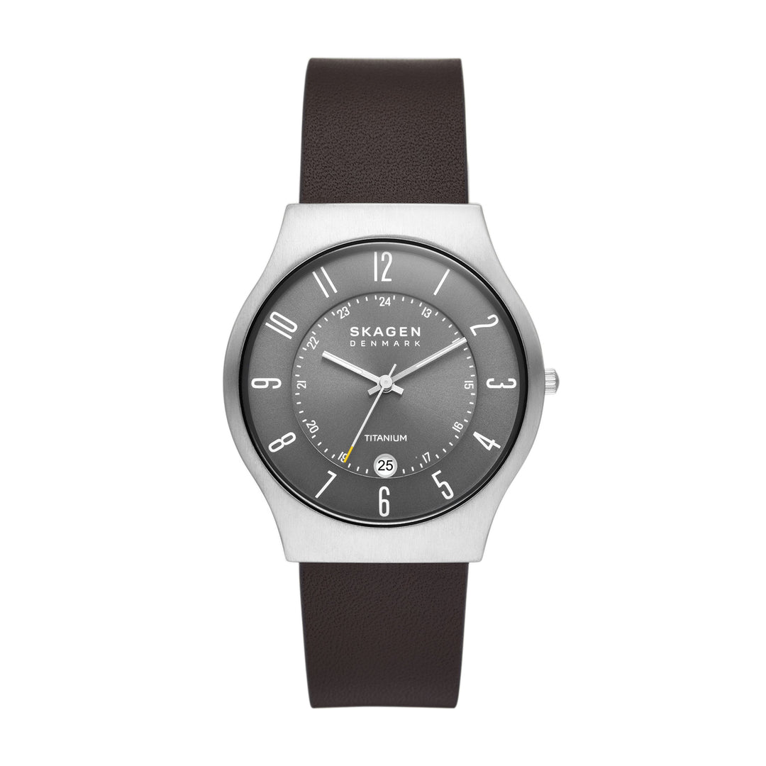 Skagen Sundby Three-Hand Date Espresso Leather Watch
