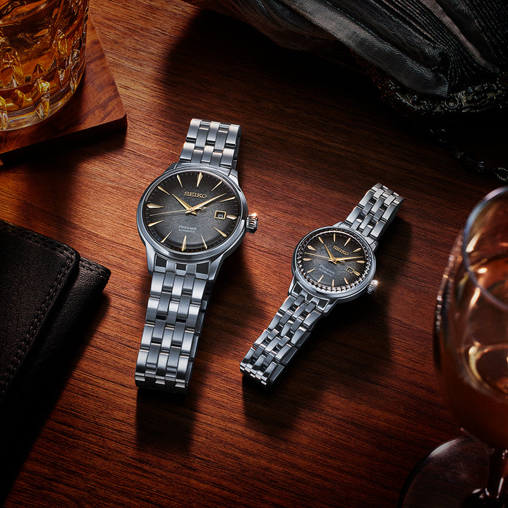 Seiko x Star Bar Cocktail Limited Edition Automatic Couple Set Watches SRPK93J1 & SRE015J1