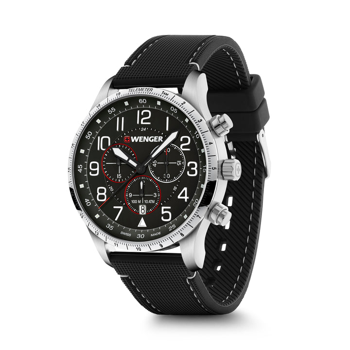 Wenger Attitude Men's Chronograph Quartz Watch - Swiss Made