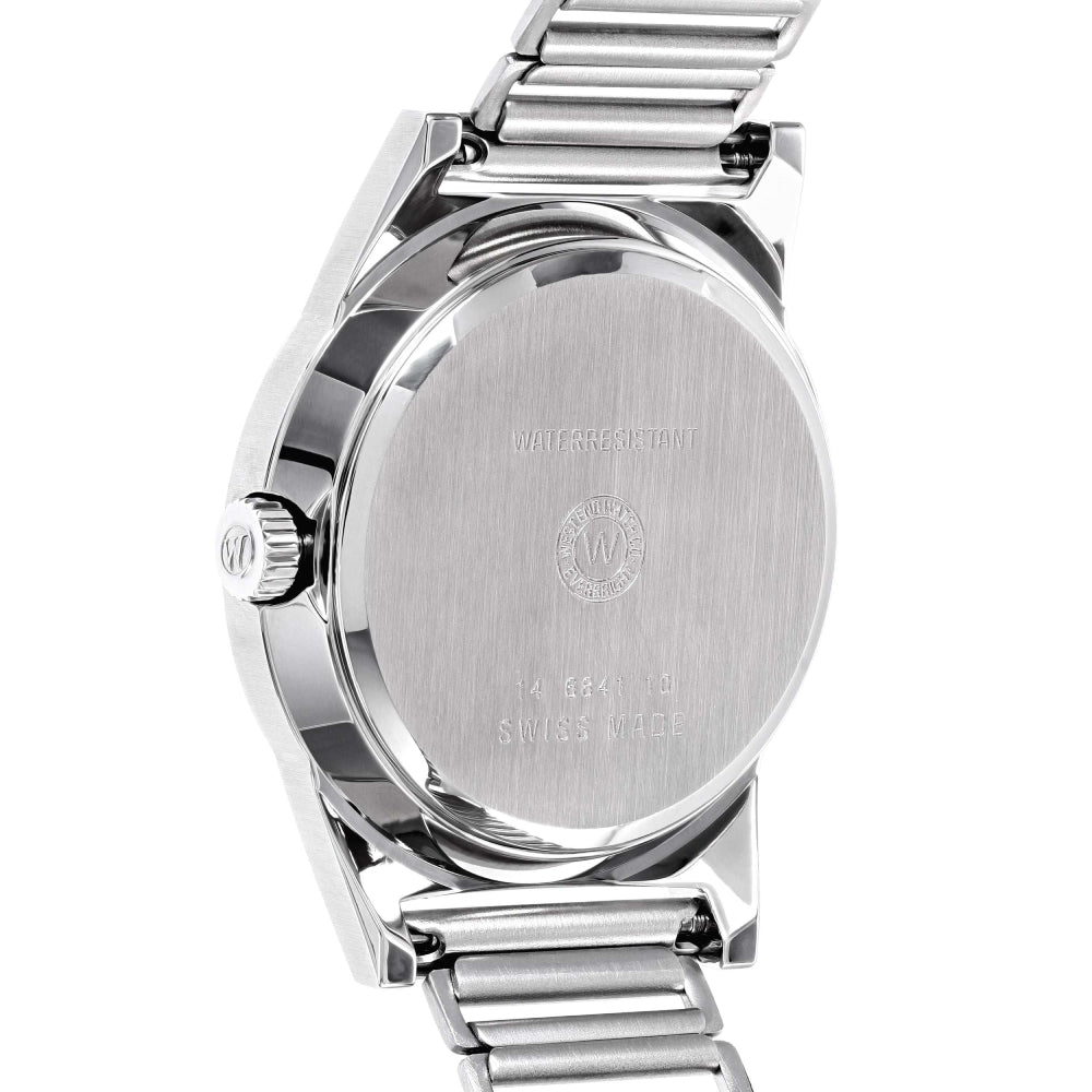 West End Souq Collection 38mm Stainless Steel Quartz Watch Red Dial with Arabic Numerals