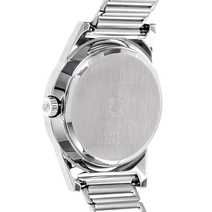 West End Souq Collection 38mm Stainless Steel Quartz Watch Red Dial with Arabic Numerals