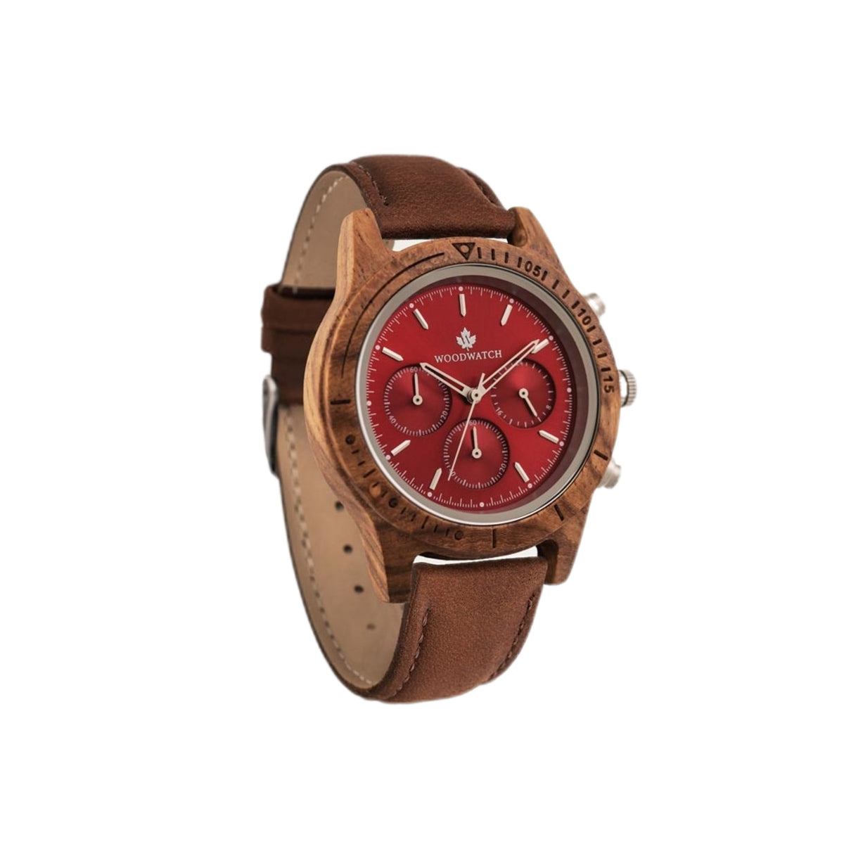 Woodwatch Men's Chronus Ruby Silver WW-CS-RS