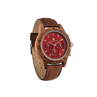 Woodwatch Men's Chronus Ruby Silver WW-CS-RS