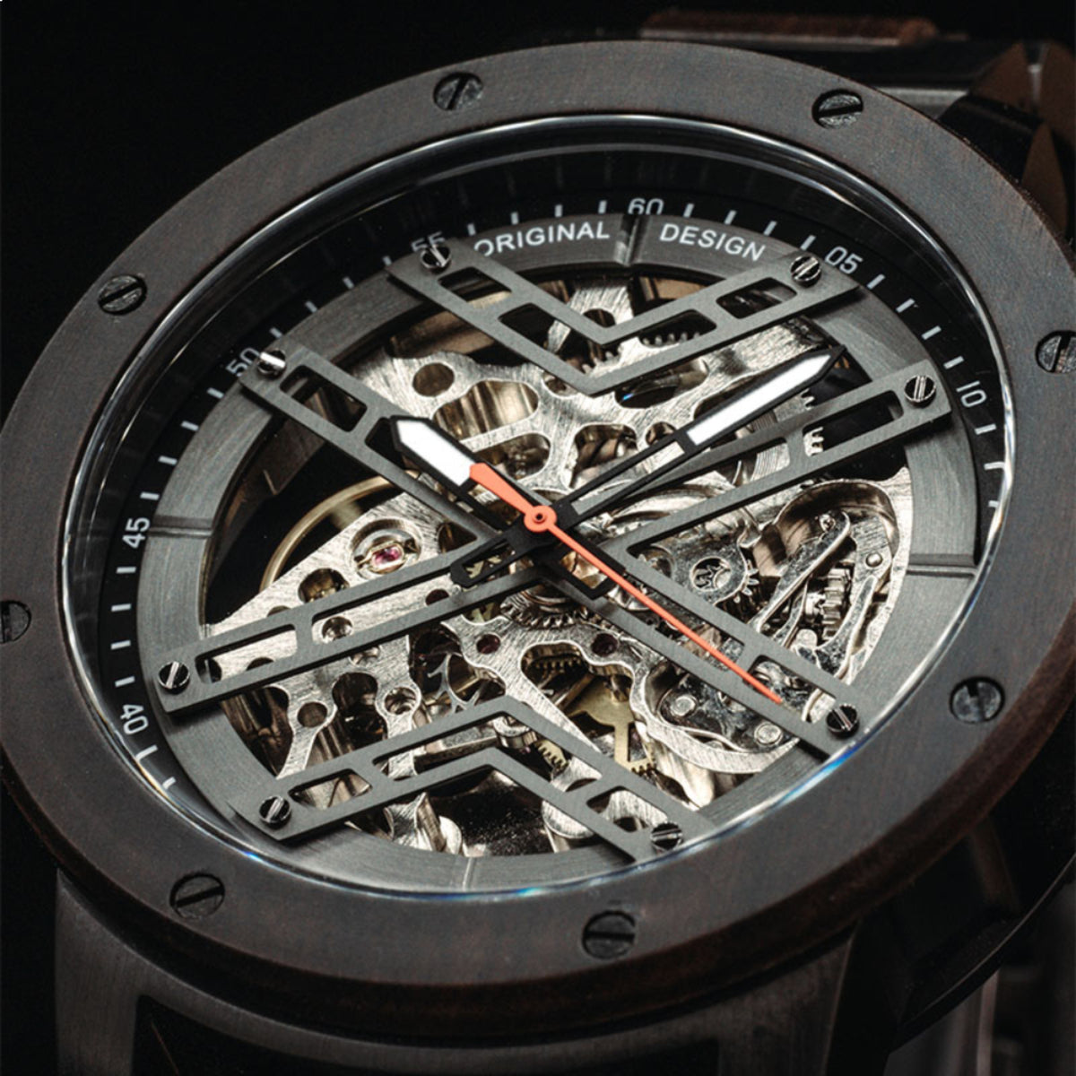 Woodwatch Men's Heroic Dark Soil Automatic Watch