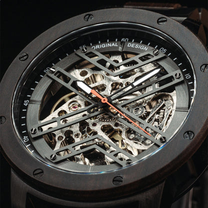 Woodwatch Men's Heroic Dark Soil Automatic Watch