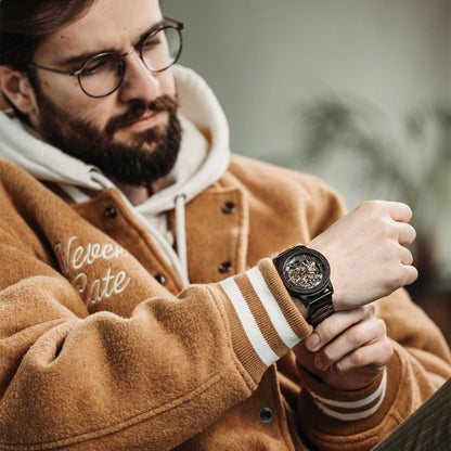 Woodwatch Men's Heroic Dark Soil Automatic Watch
