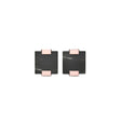 Woodwatch Women's Earrings in Square Black Marble and R.GOLD