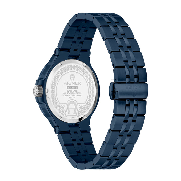 Aigner Men's Stainless Steel Case Bracelet Blue Dial Watch