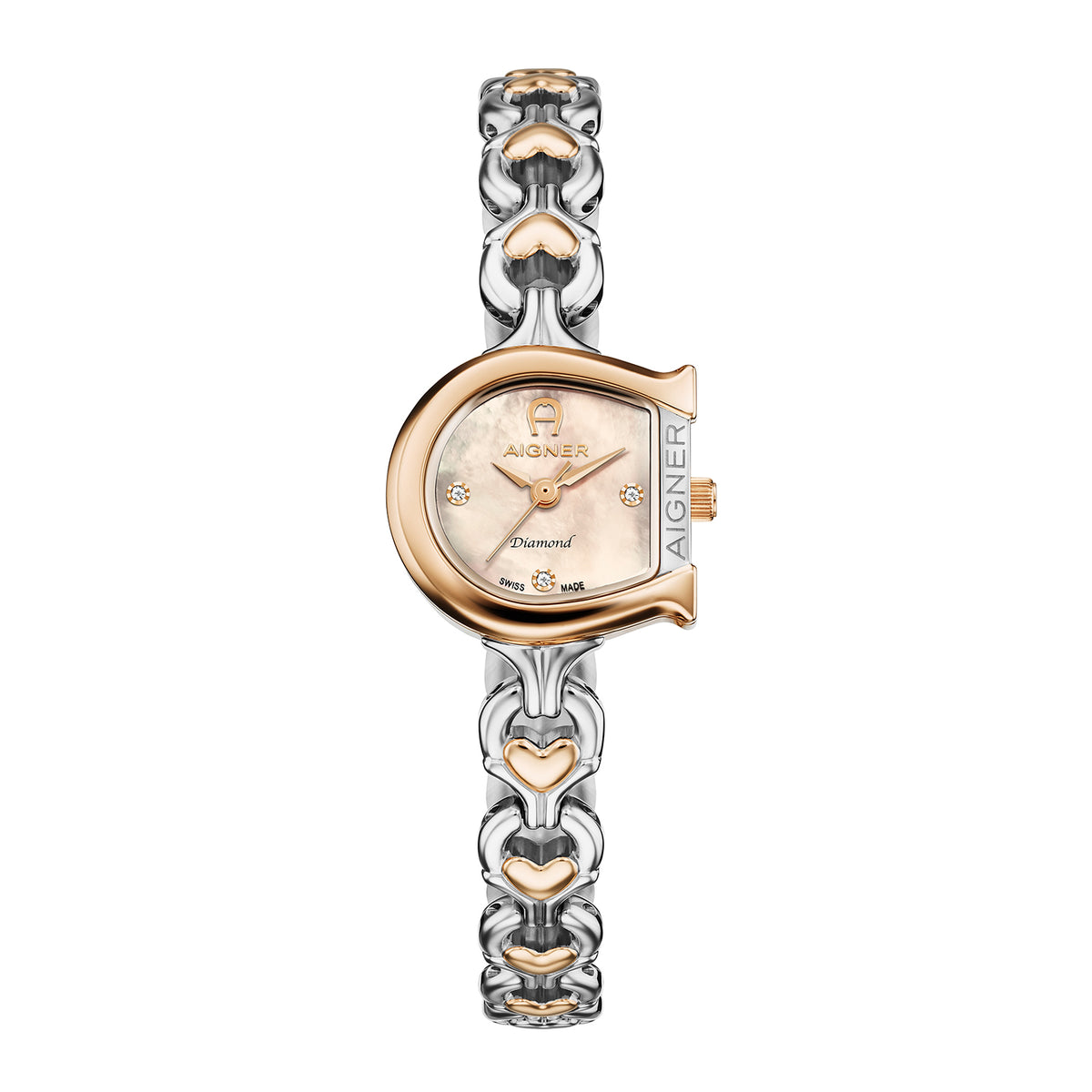 Aigner Women's Nobile Diamond 20.5x22mm Quartz Analog Watch AGW.289002