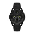 Armani Exchange Chronograph Black Silicone Watch