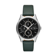 Armani Exchange Silver Leather Men's Watch